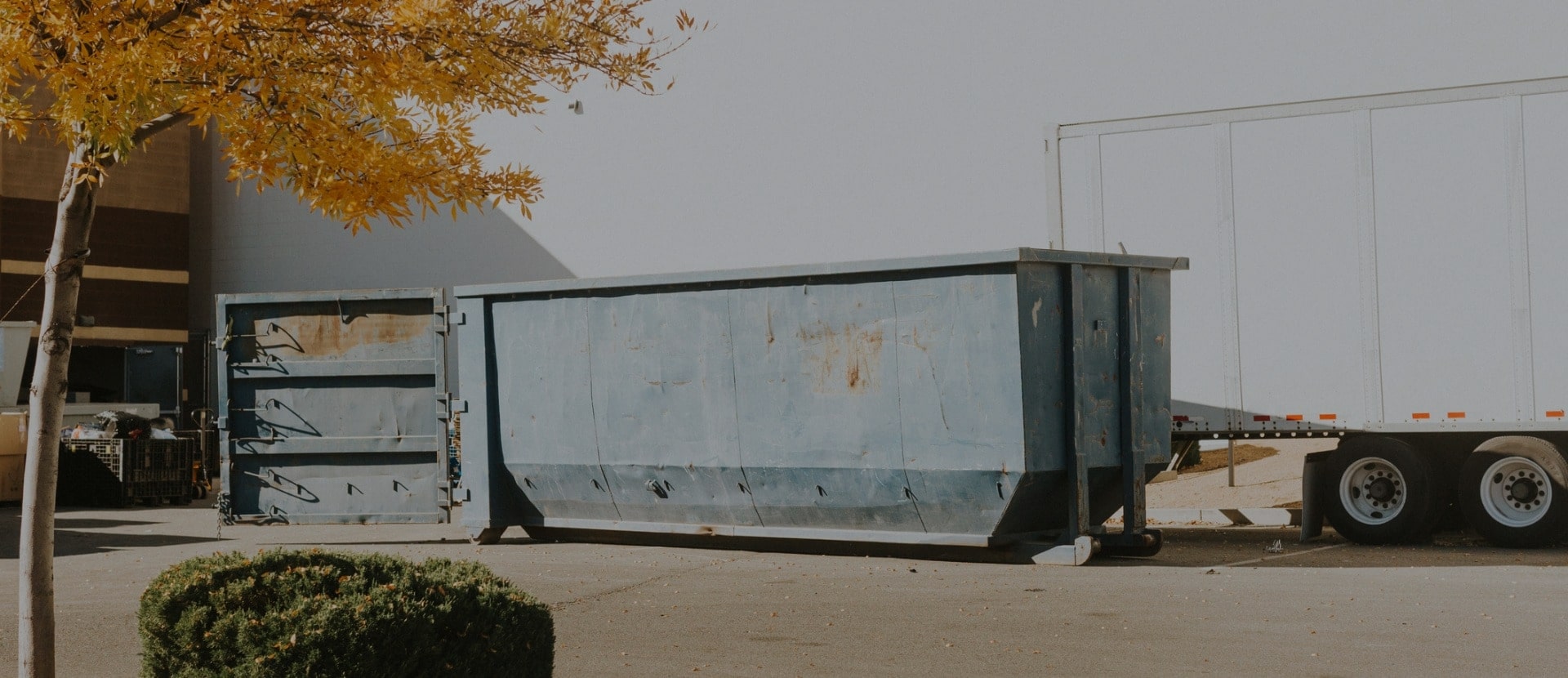 Grey roll of truck Grey roll of truck